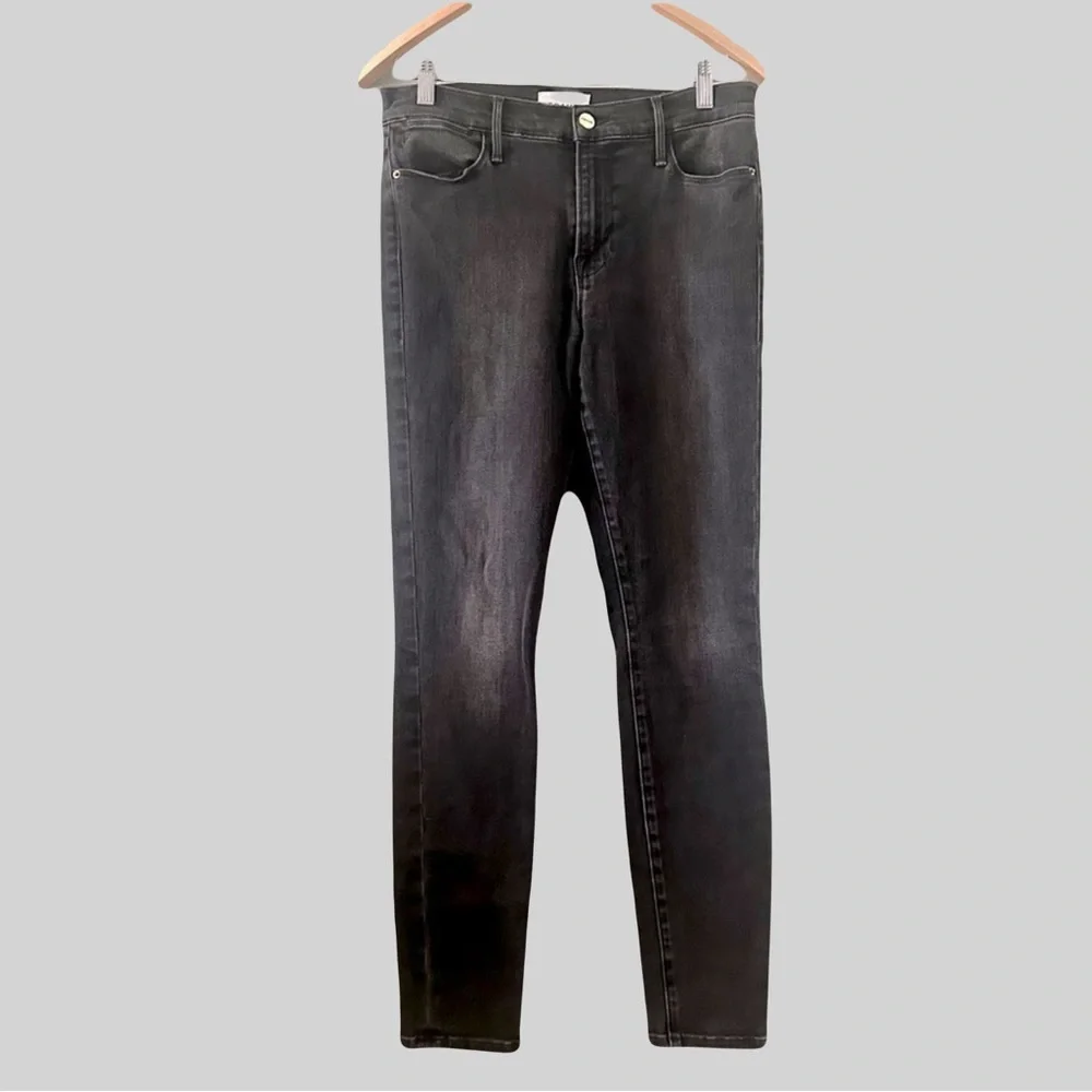 FRAME Denim Womens Size 28 Le‎ High Skinny High Waist Black CONDOR